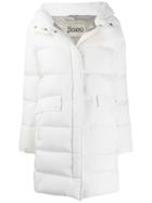 Herno Quilted Hooded Coat - White