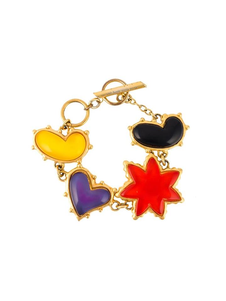 Christian Lacroix Vintage Charm Bracelet, Women's, Purple