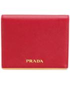 Prada Saffiano Card Case - Red