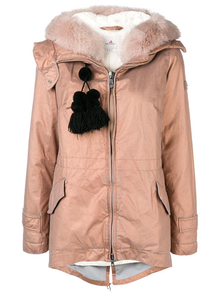 Peuterey Tassel Detail Puffer Jacket - Pink