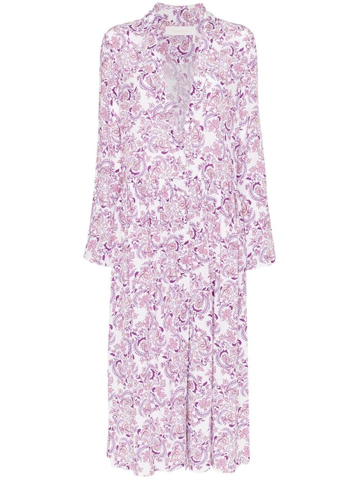See By Chloé Floral Print Long Cardigan - Purple
