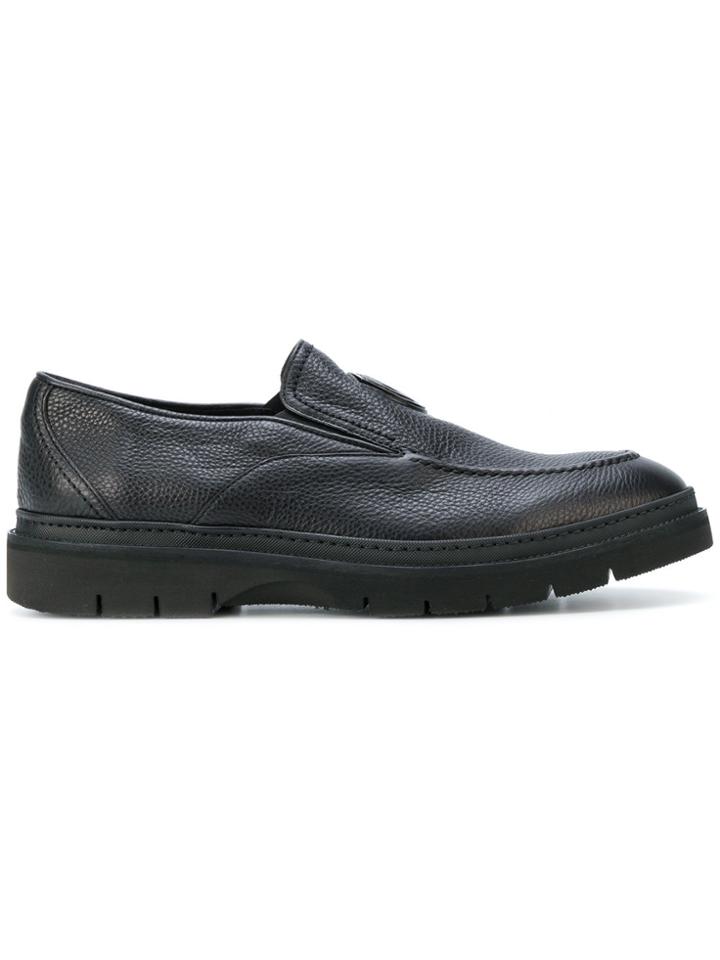 Baldinini Textured Loafers - Black
