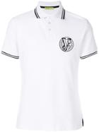 Versace Jeans Embroidered Logo Polo Shirt - White