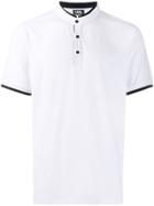 Karl Lagerfeld Round Neck Polo Shirt - White