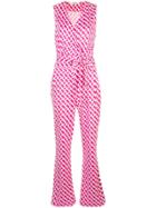 Dvf Diane Von Furstenberg Patterned Jumpsuit - Pink