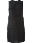Red Valentino Textured Shift Dress, Women's, Size: 40, Black, Polyamide/polyester/acetate