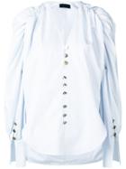 Eudon Choi Pinstripe Shirt - White