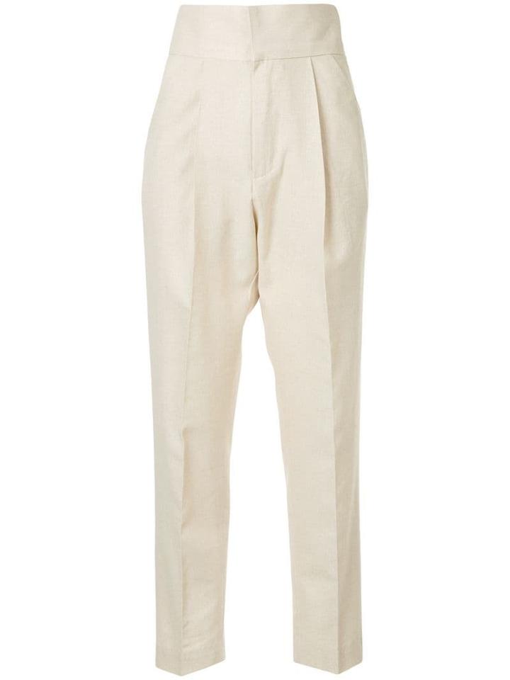 Bambah Cigarette Trousers - Neutrals