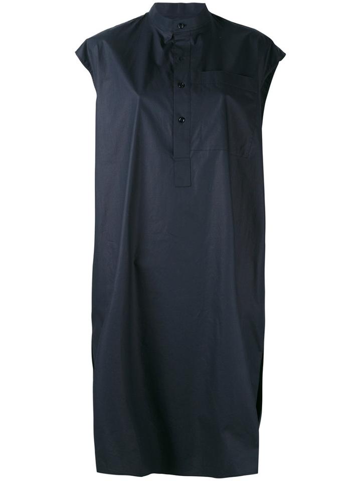 Balenciaga - Sleeveless Oversized Dress - Women - Cotton - 40, Women's, Blue, Cotton