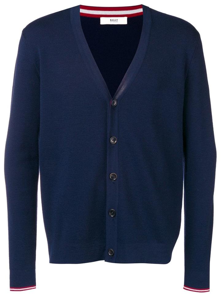 Bally Classic Knit Cardigan - Blue