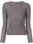 Lorena Antoniazzi Boat Neck Sweatshirt - Grey