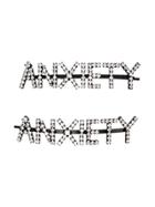 Ashley Williams Anxiety Crystal-embellished Hair Pins - Black