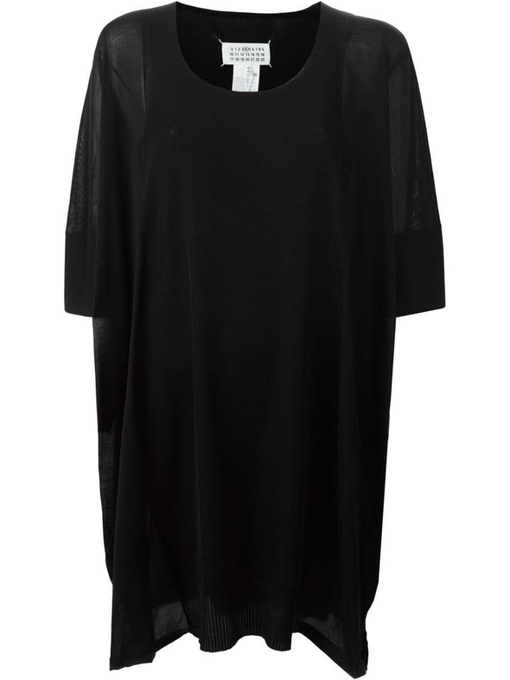 Maison Margiela Cascading Jumper Dress, Women's, Size: Xs, Black, Silk