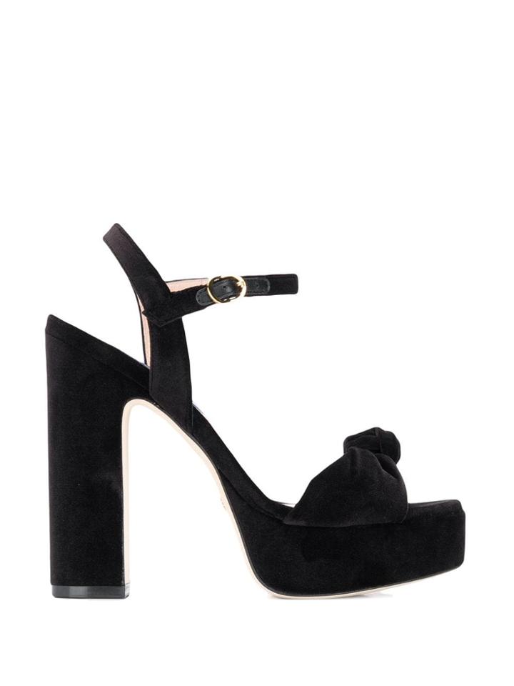 Stuart Weitzman Platform Sandals - Black