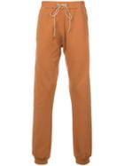 Mr. Completely - Zipped Pockets Jogging Trousers - Men - Cotton - L, Yellow/orange, Cotton