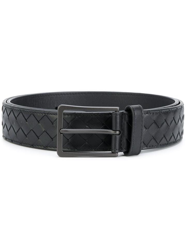 Bottega Veneta Woven Belt - Black
