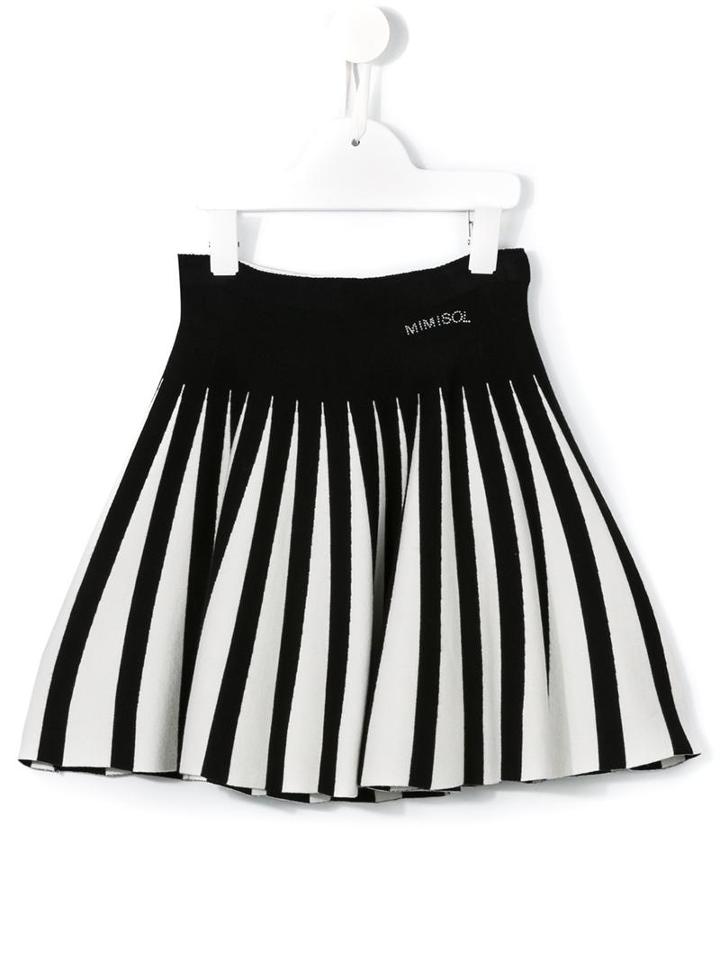 Mi Mi Sol Monochrome Flared Skirt, Toddler Girl's, Size: 2 Yrs, Black