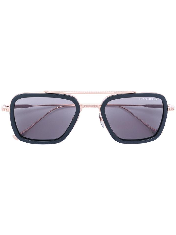 Dita Eyewear - Square Frame Sunglasses - Unisex - Acetate/titanium - 52, Black, Acetate/titanium