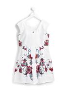 Dondup Kids Floral Print Dress, Girl's, Size: 12 Yrs, White
