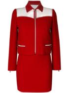 Versace Vintage Insert Jacket & Dress Set - Red