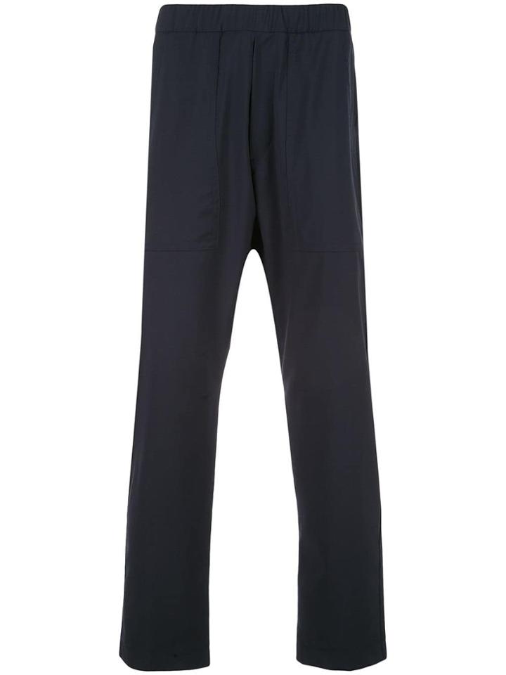 Barena Elasticated Straight Trousers - Black