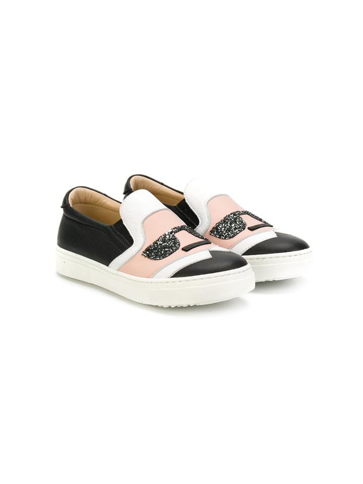 Andrea Montelpare Embellished Colour-block Sneakers - Black