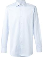 Ermenegildo Zegna Classic Shirt, Men's, Size: 39, Blue, Cotton