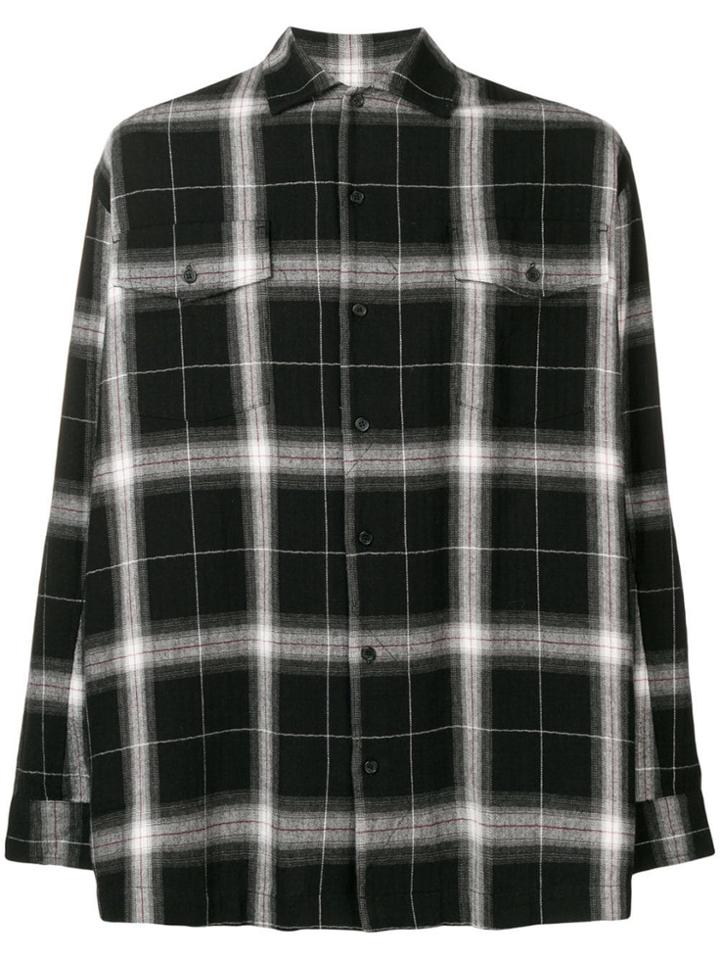 Stampd Straight-fit Plaid Shirt - Black