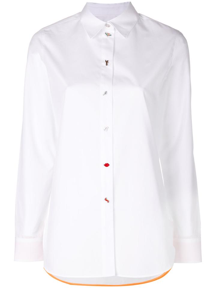 Paul Smith Button Detail Shirt - White
