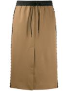 P.a.r.o.s.h. Studded Track Skirt - Brown