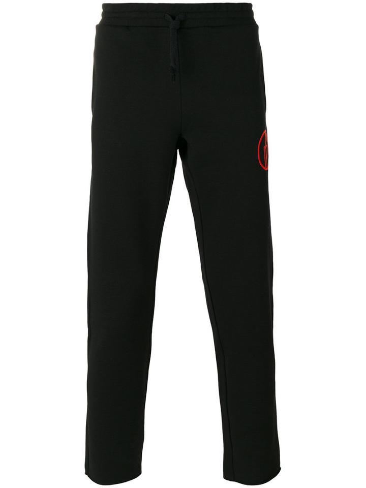Gosha Rubchinskiy Logo Sweatpants, Men's, Size: Medium, Black, Cotton/nylon