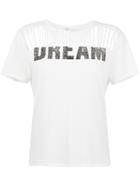 Nk Cut-out Printed T-shirt - White