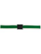 No21 Striped Snap-fit Buckle Belt - Green