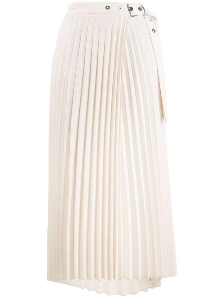 Brunello Cucinelli Pleated Wrap Style Skirt - Neutrals