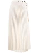 Brunello Cucinelli Pleated Wrap Style Skirt - Neutrals