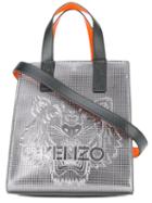 Kenzo - Tiger Tote - Women - Leather/nylon - One Size, Grey, Leather/nylon