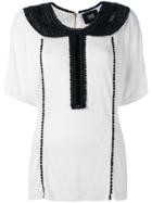 Cavalli Class Embellished Collar Blouse - White