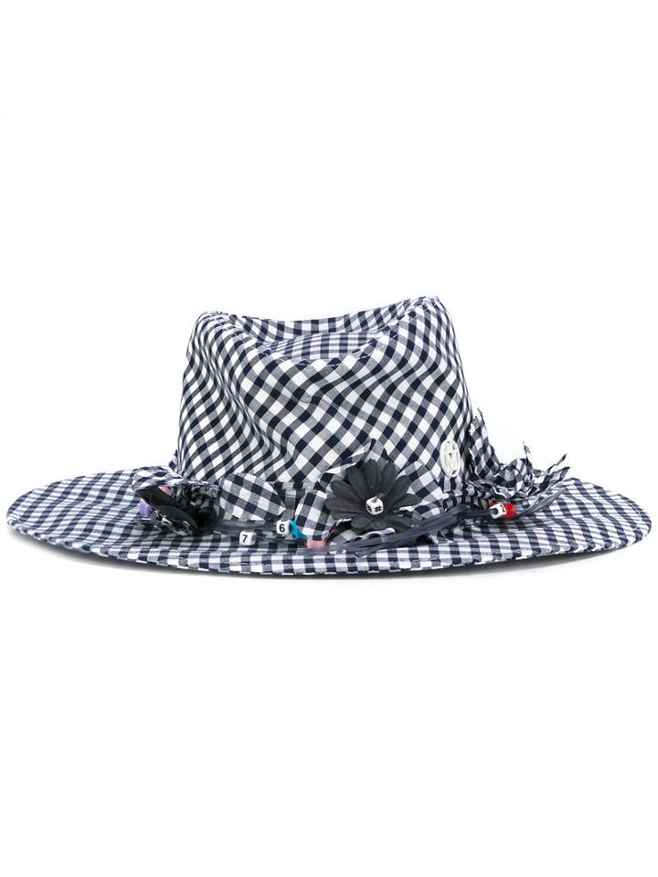 Maison Michel - Pierre Hat - Women - Cotton - S, Blue, Cotton