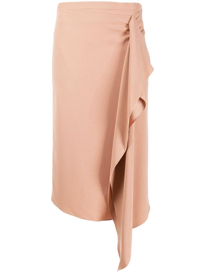 Rochas Draped Skirt - Neutrals