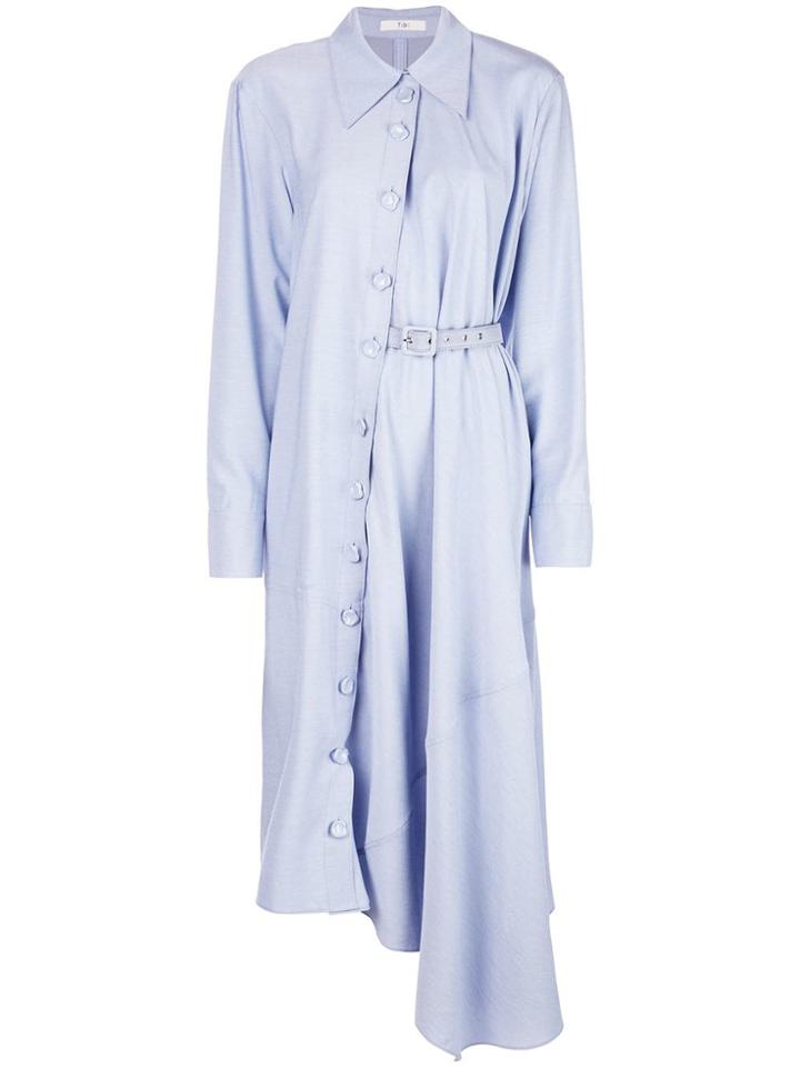 Tibi Asymmetric Shirt Dress - Blue