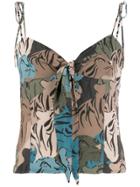 Pinko All-over Print Top - Green
