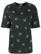Mcq Alexander Mcqueen Swallow Embroidery T-shirt - Black