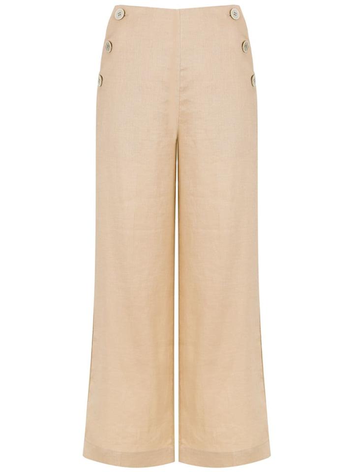Andrea Marques High Wiasted Culottes - Neutrals