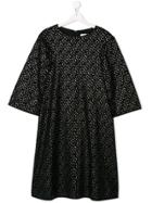 Señorita Lemoniez Teen Dot Printed Dress - Black