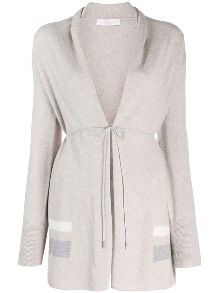 Fabiana Filippi Striped Print Cardigan - Neutrals