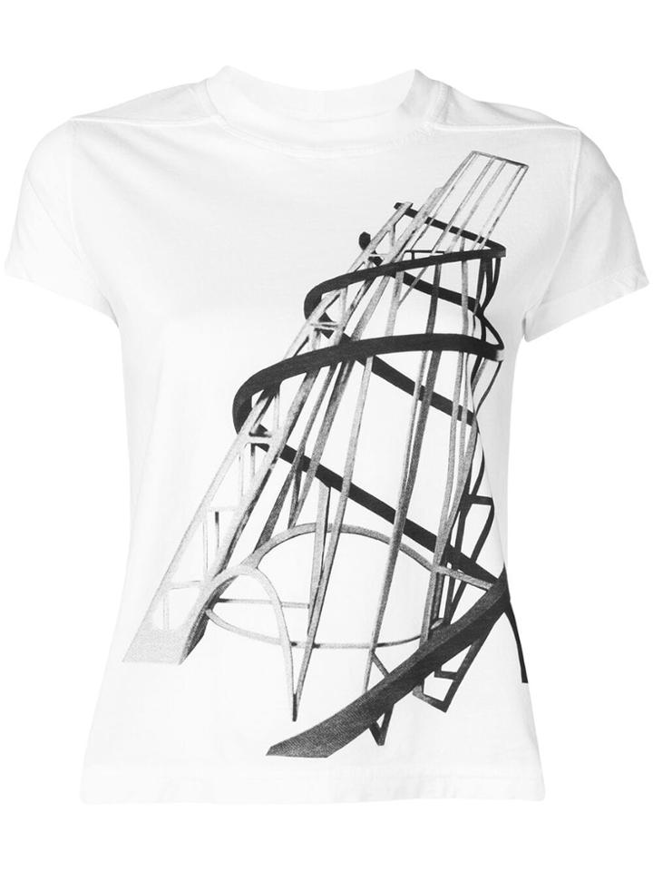 Rick Owens Drkshdw Graphic Print T-shirt - White