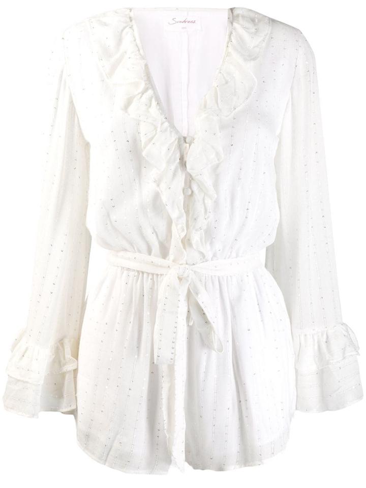 Sundress Jasper Playsuit - White