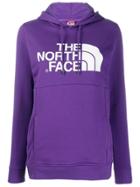 The North Face Logo Print Hoodie - Purple