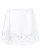 Alexander Wang Stitching Detailed Skirt, Women's, Size: 4, White, Silk
