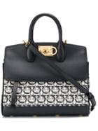 Salvatore Ferragamo Gancini Print Tote - Neutrals